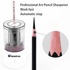 2 Colors Multifunction Automatic Eelectric Pencil Sharpener Professional USB Heavy Duty Mechanical for Children School