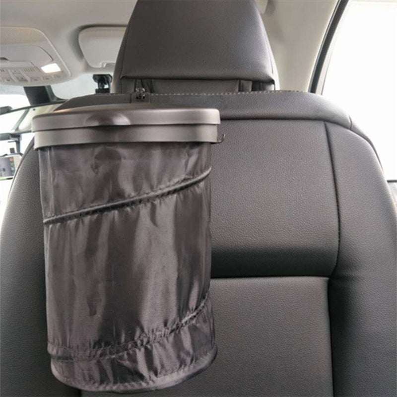 Car Trash Bin Cans Folding Garbage Dust Holder Rubbish Cases Car Organizer Storage Bag Seat Waste Container Car Interior