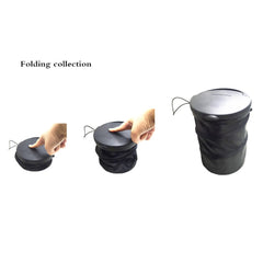 Car Trash Bin Cans Folding Garbage Dust Holder Rubbish Cases Car Organizer Storage Bag Seat Waste Container Car Interior