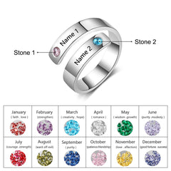 Personalized Birthstone Rings