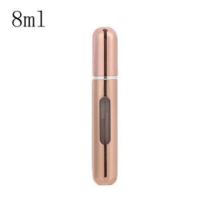 MUB - 5ml 8ml Refillable Mini Perfume Spray Bottle Aluminum Spray Atomizer Portable Travel Cosmetic Container Perfume Bottle