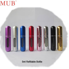 MUB - 5ml 8ml Refillable Mini Perfume Spray Bottle Aluminum Spray Atomizer Portable Travel Cosmetic Container Perfume Bottle