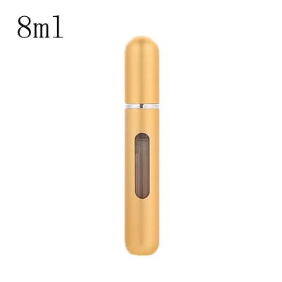 MUB - 5ml 8ml Refillable Mini Perfume Spray Bottle Aluminum Spray Atomizer Portable Travel Cosmetic Container Perfume Bottle