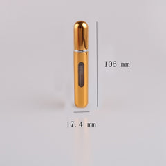 MUB - 5ml 8ml Refillable Mini Perfume Spray Bottle Aluminum Spray Atomizer Portable Travel Cosmetic Container Perfume Bottle