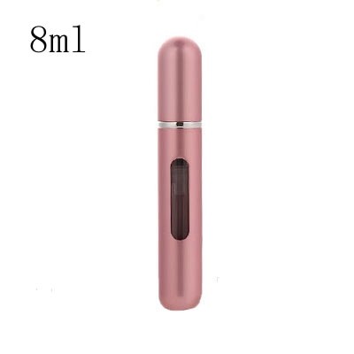 MUB - 5ml 8ml Refillable Mini Perfume Spray Bottle Aluminum Spray Atomizer Portable Travel Cosmetic Container Perfume Bottle