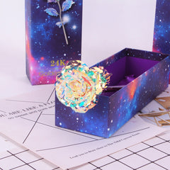 Valentine's Day Creative Gift Star Gold Foil Rose Creative Galaxy Rose Home Decoration Decoration Crafts Teacher's Day Gifts