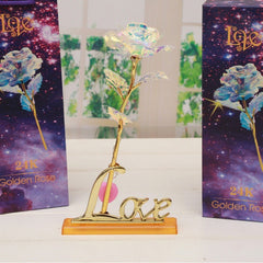 Valentine's Day Creative Gift Star Gold Foil Rose Creative Galaxy Rose Home Decoration Decoration Crafts Teacher's Day Gifts